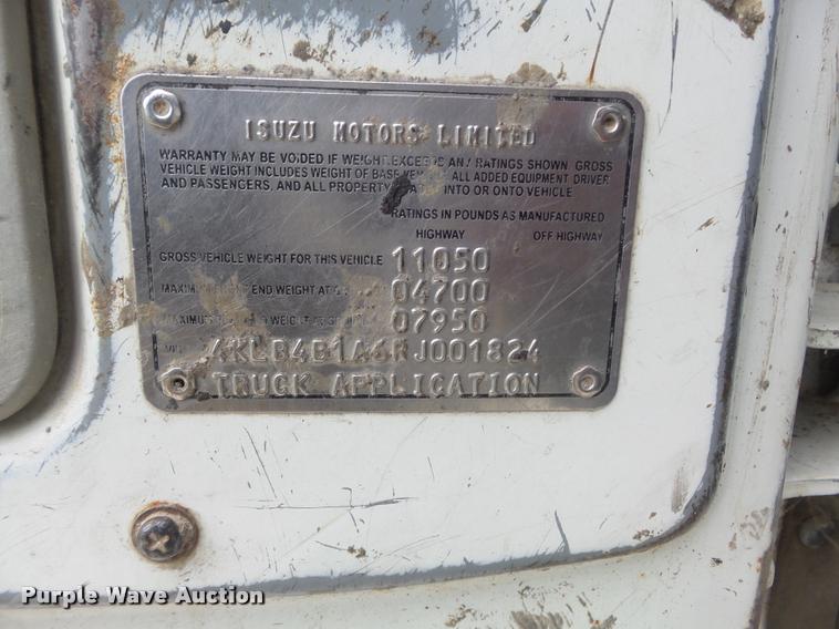 image for item K7591 1994 Isuzu NPR flatbed truck