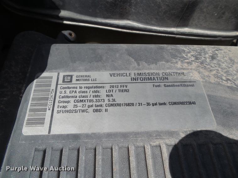 image for item L5606 2012 Chevrolet Silverado 1500 LT Crew Cab pickup truck