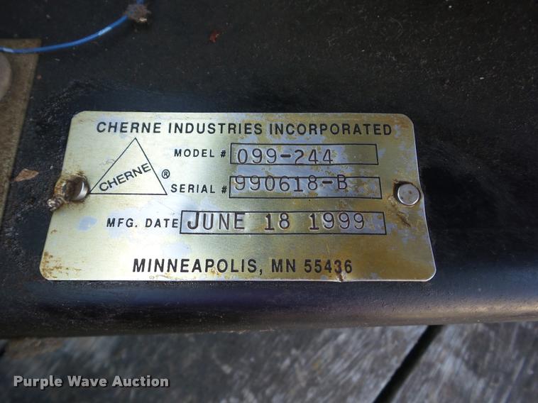 image for item BI9664 1999 Cherne 099-244 manhole vacuum tester