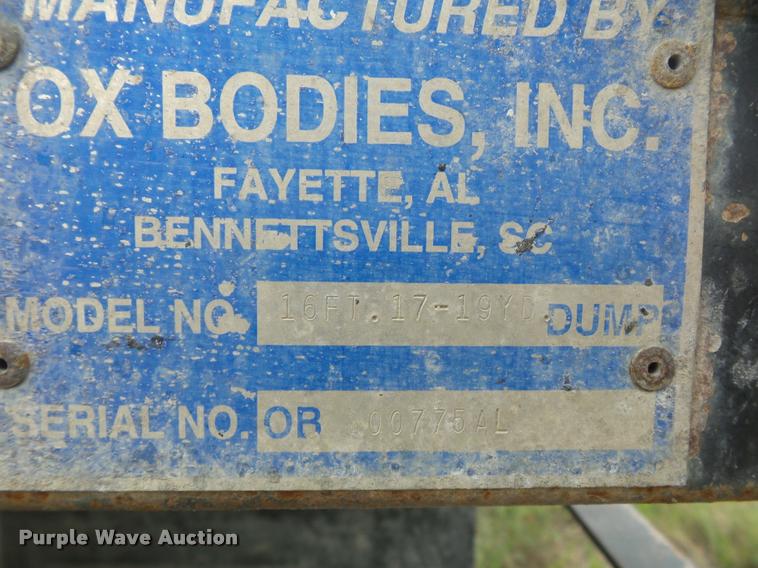 image for item BS9477 Ox Bodies dump bed