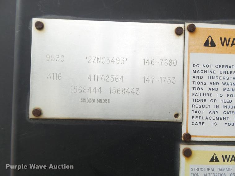 image for item CC9576 Caterpillar 953C cab