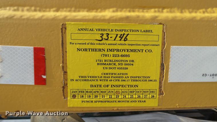 image for item DA1115 1984 Red River bottom dump trailer