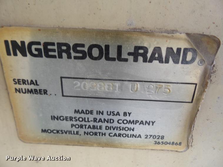 image for item DA1552 Ingersoll Rand P-130BWJD air compressor