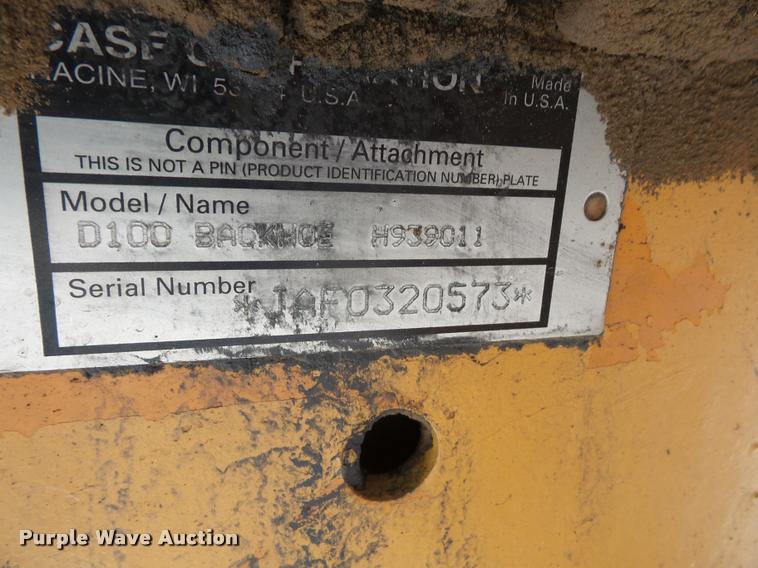 image for item DA1562 1999 Case 360 trencher