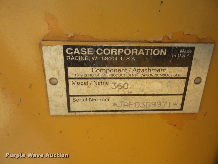 image for item DA1562 1999 Case 360 trencher