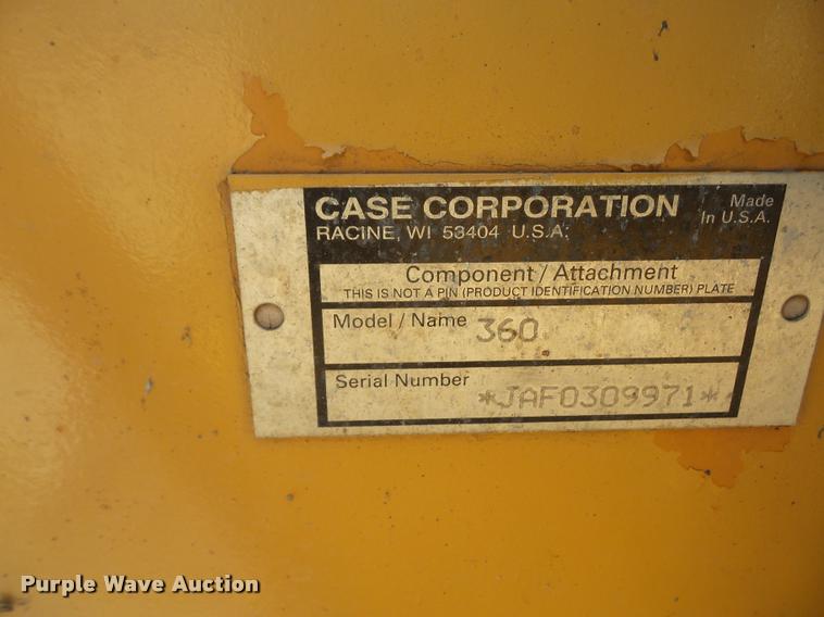 image for item DA1562 1999 Case 360 trencher