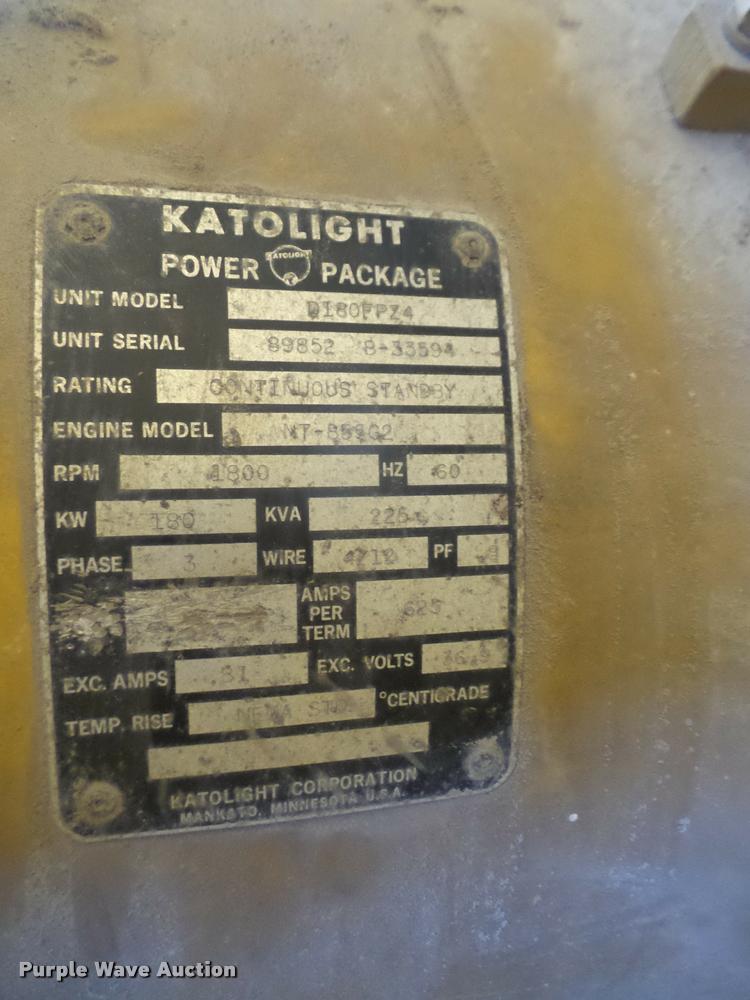 image for item DA1563 Katolight DI80FPZ4 generator