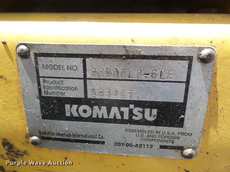 image for item DA1565 1997 Komatsu PC200LC-6LE excavator
