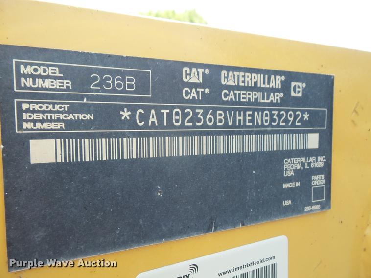 image for item DA1569 2005 Caterpillar 236B skid steer