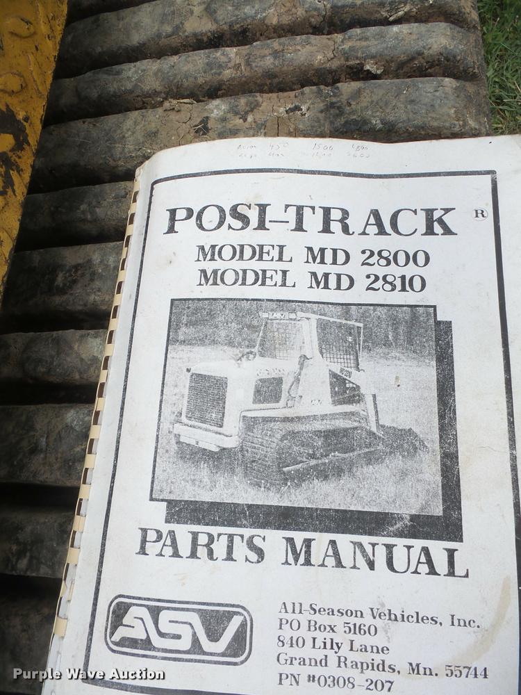 image for item DA1584 1984 ASV Posi-Track MD2800 skid steer