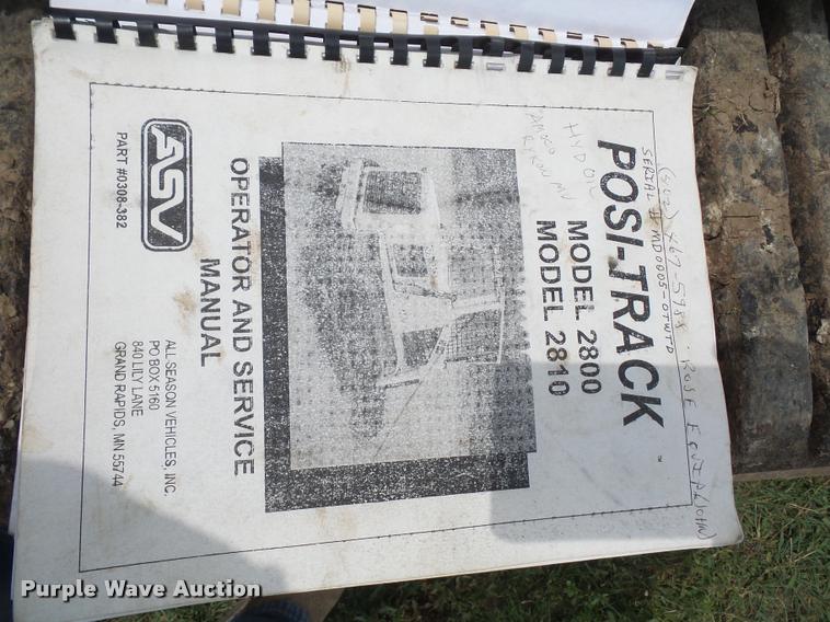 image for item DA1584 1984 ASV Posi-Track MD2800 skid steer