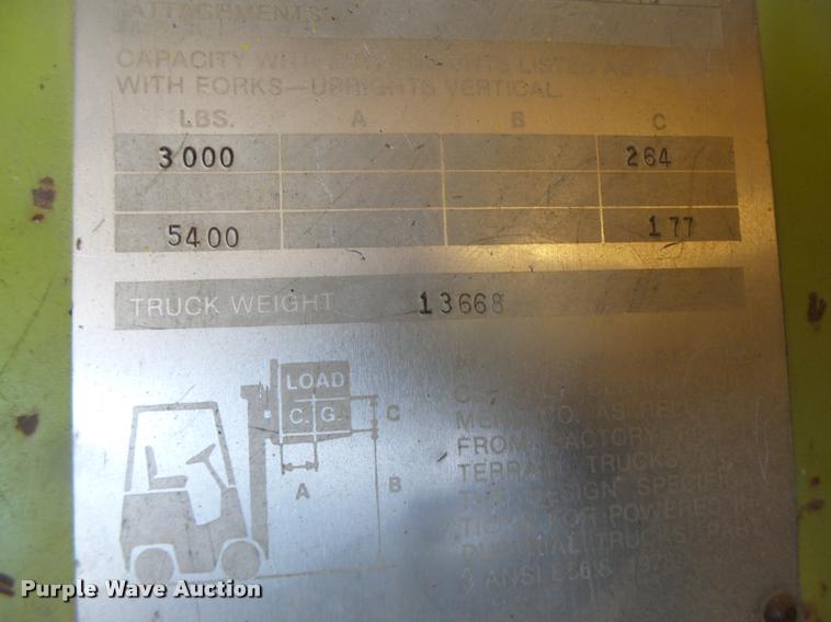 image for item DB1358 Clark DRT-30 forklift