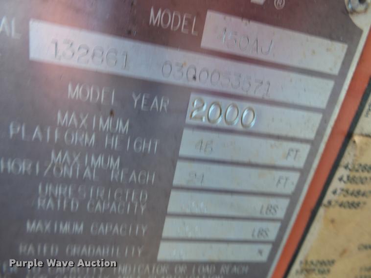 image for item DC6861 2000 JLG 450AJ boom lift