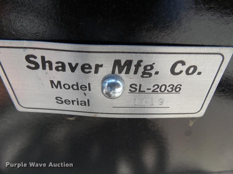 image for item DH9342 2016 Shaver SL-2036-S skid steer log splitter