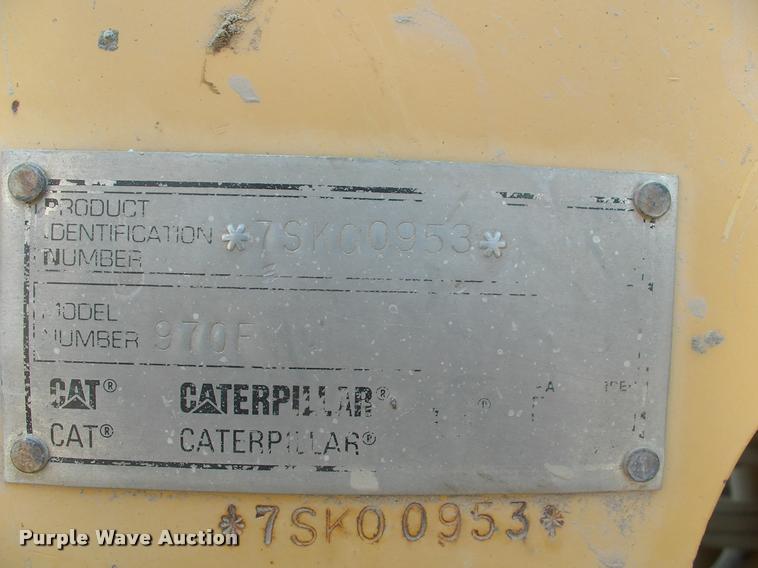 image for item DK9603 1997 Caterpillar 970F wheel loader
