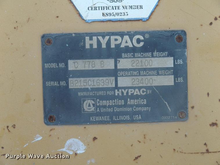 image for item DK9604 Hypac C778B double drum vibratory roller