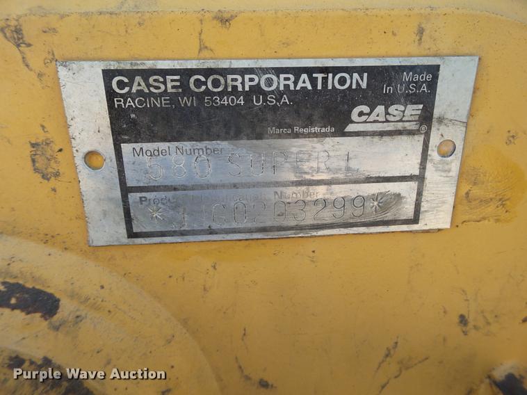 image for item DL9104 1998 Case 580 Super L backhoe