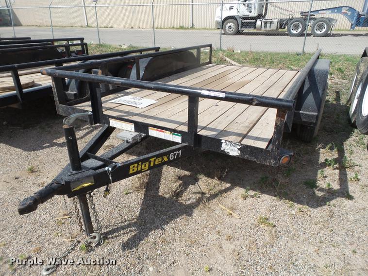 image for item DL9154 2014 Big Tex utility trailer