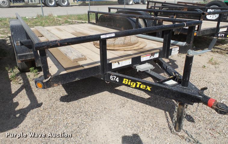 image for item DL9155 2014 Big Tex utility trailer