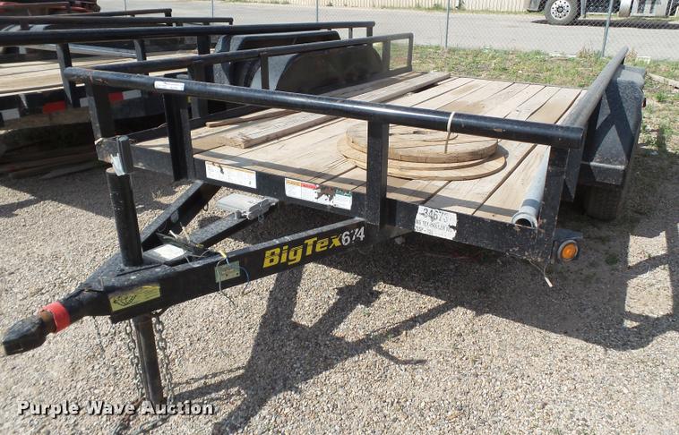 image for item DL9155 2014 Big Tex utility trailer