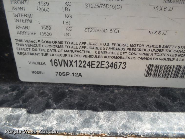 image for item DL9155 2014 Big Tex utility trailer