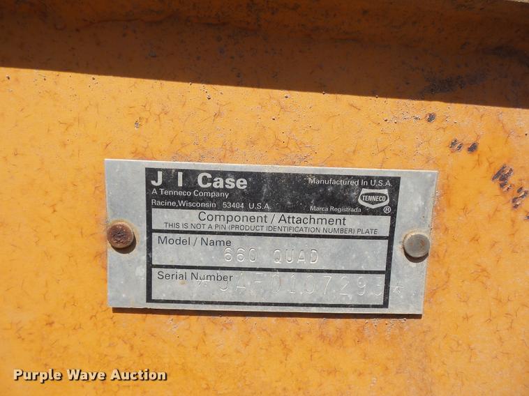 image for item DN9993 Case 660 cable plow/trencher attachment