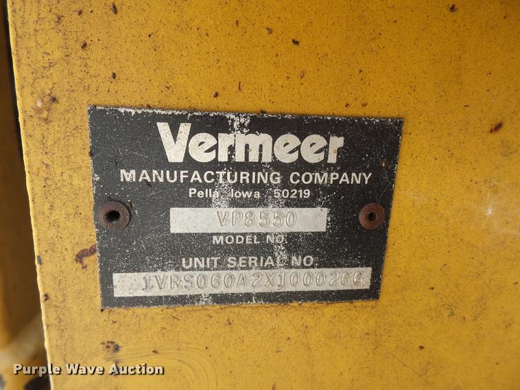 image for item DN9998 Vermeer V8550A cable plow