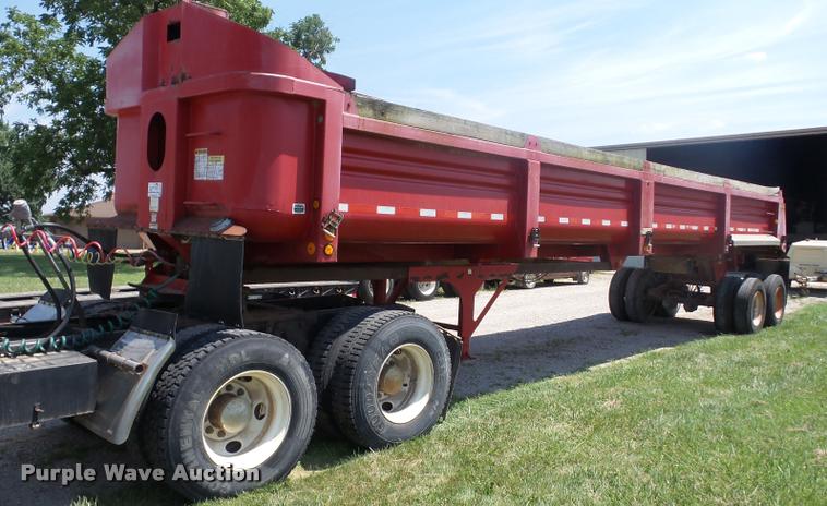image for item J8612 1998 Clement LW3829 end dump trailer