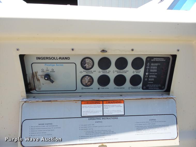 image for item J8613 1995 Ingersoll Rand 175WD air compressor