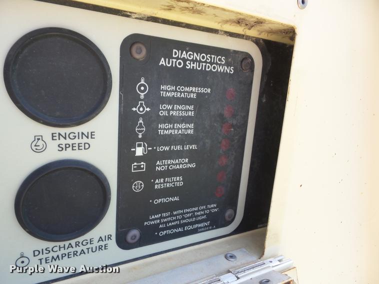 image for item J8613 1995 Ingersoll Rand 175WD air compressor