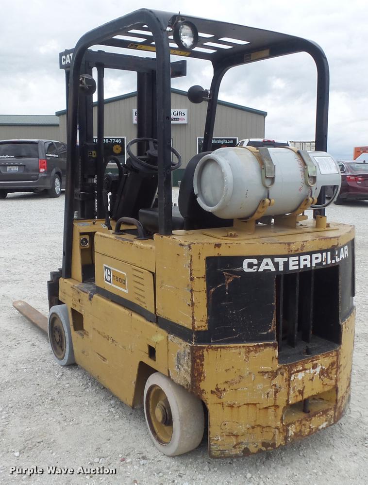 1990 Caterpillar T50D forklift in Shipman, IL Item K7563 sold