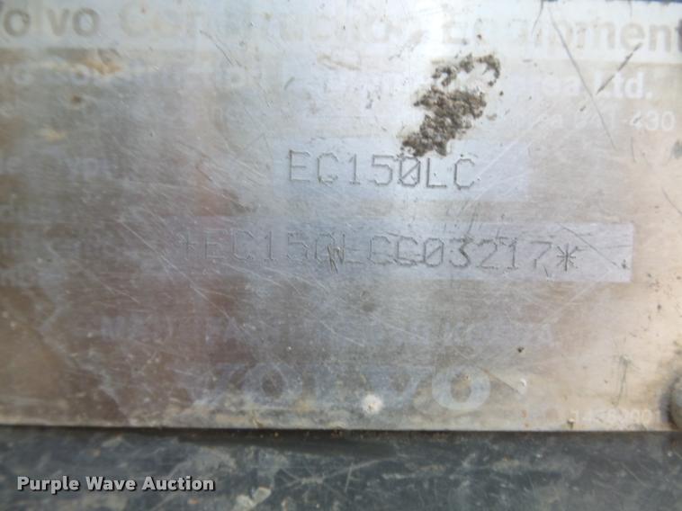 image for item K7571 2002 Volvo EC150LC excavator