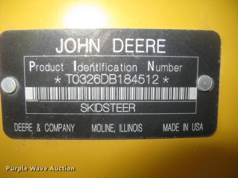 image for item L2324 2010 John Deere 326D skid steer