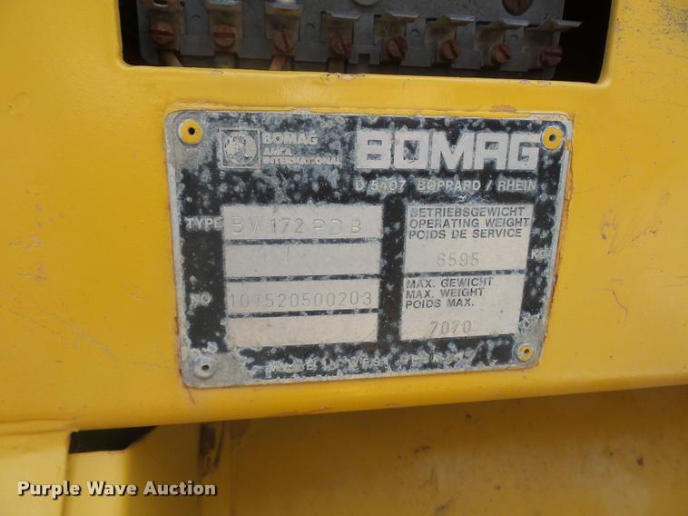 image for item L4723 Bomag PW172PD6 padfoot roller