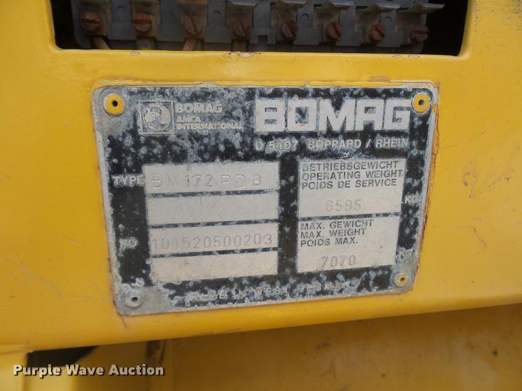 image for item L4723 Bomag PW172PD6 padfoot roller
