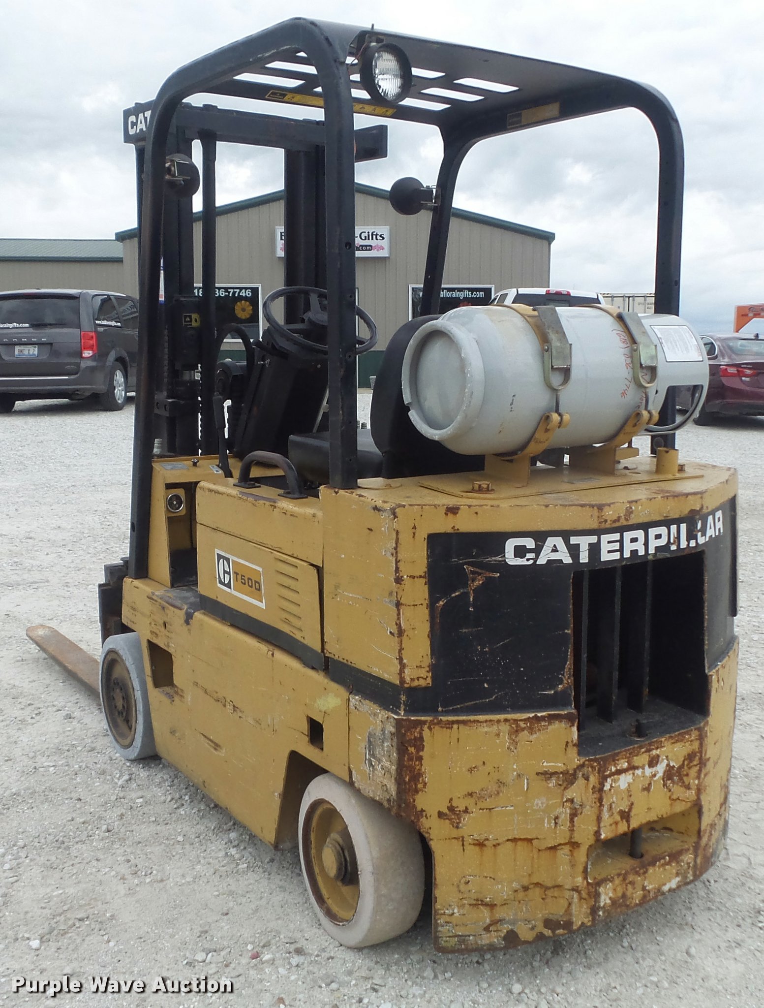 1990 Caterpillar T50D forklift in Shipman, IL Item K7563 sold