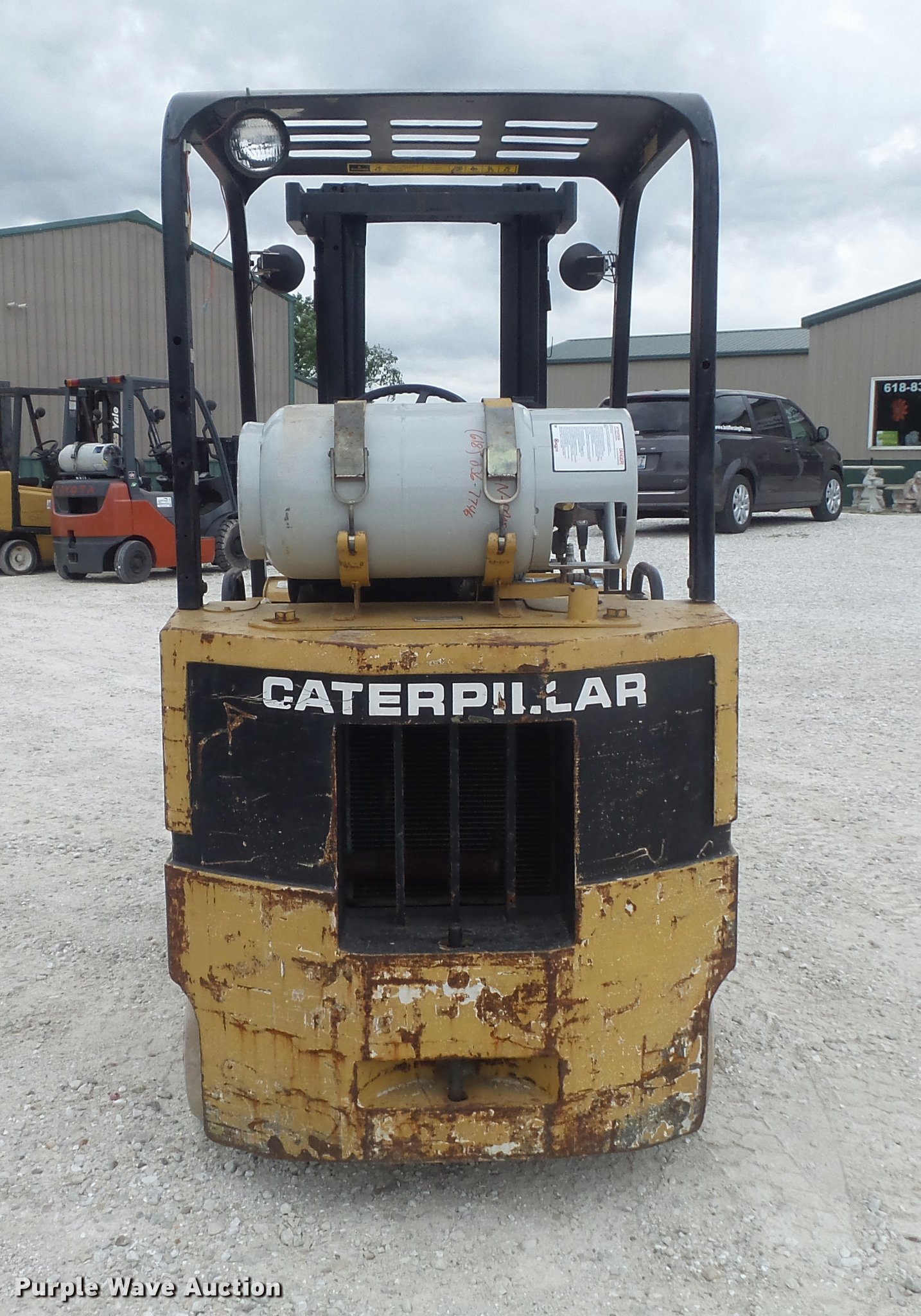 1990 Caterpillar T50D forklift in Shipman, IL Item K7563 sold