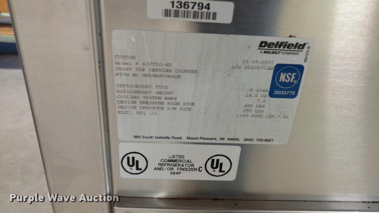 image for item DA5617 (2) Frost top refrigerated serving counters