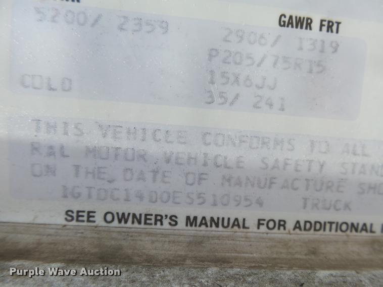 image for item DB2717 1984 GMC Sierra 1500 pickup truck