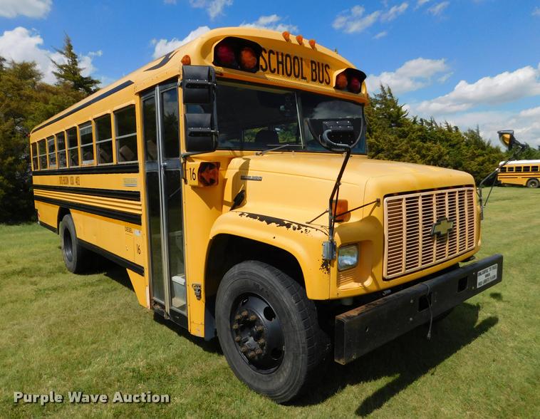 image for item DB9416 1996 Chevrolet B7 Blue Bird school bus