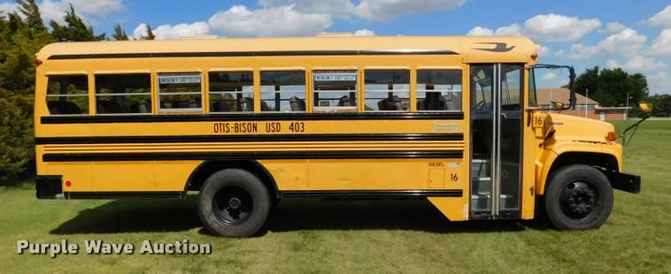 image for item DB9416 1996 Chevrolet B7 Blue Bird school bus