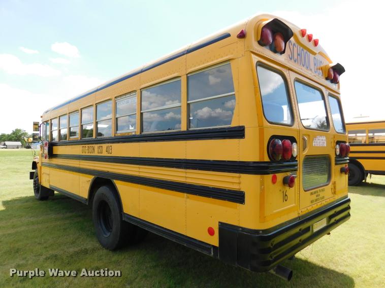 image for item DB9416 1996 Chevrolet B7 Blue Bird school bus