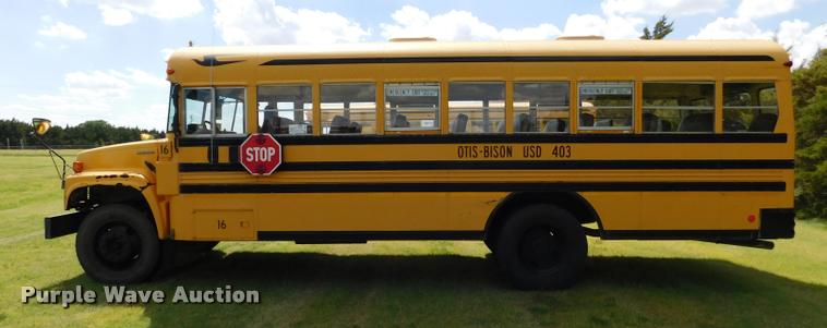 image for item DB9416 1996 Chevrolet B7 Blue Bird school bus