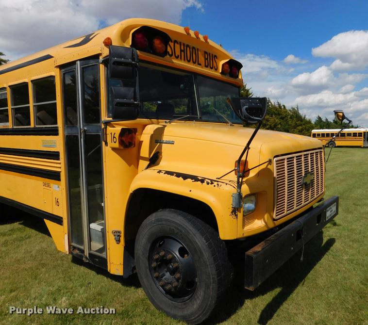 image for item DB9416 1996 Chevrolet B7 Blue Bird school bus