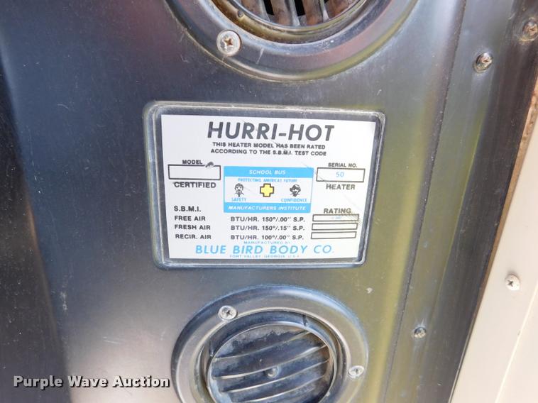 image for item DB9416 1996 Chevrolet B7 Blue Bird school bus