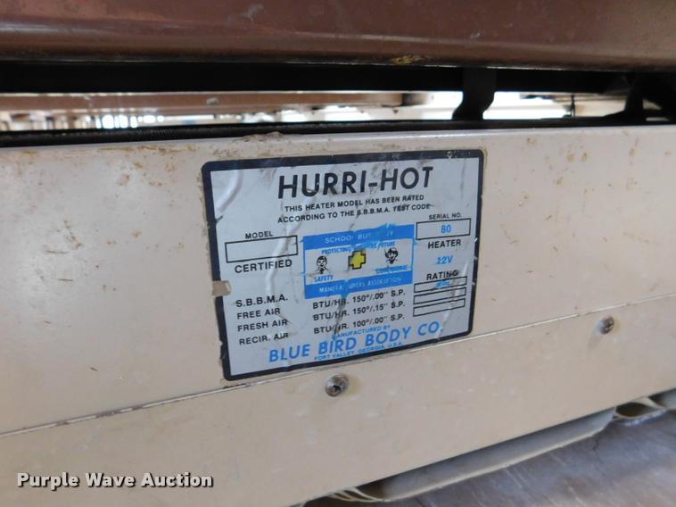 image for item DB9420 1992 Blue Bird TC2000 school bus