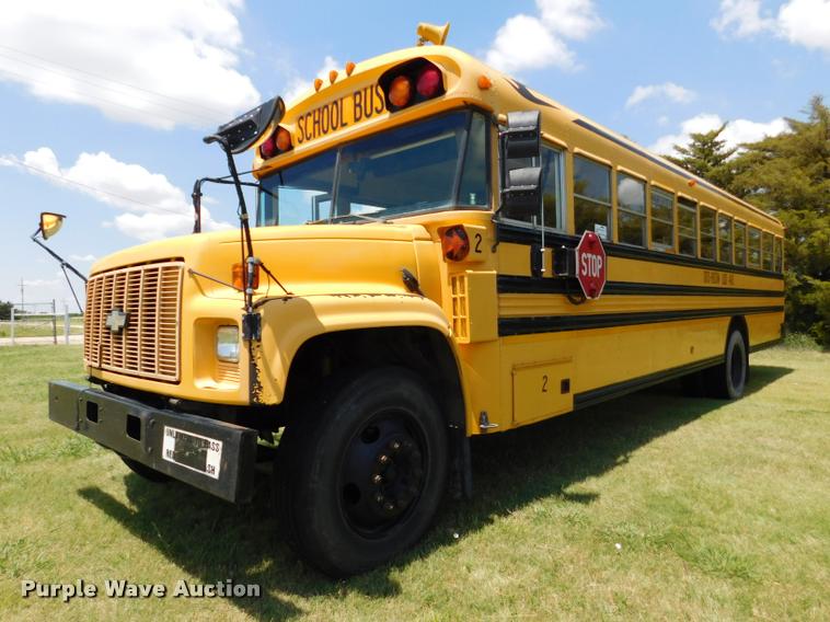 image for item DB9421 1996 Chevrolet B7 Blue Bird school bus