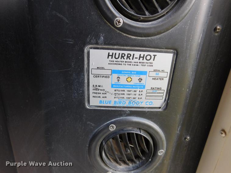 image for item DB9421 1996 Chevrolet B7 Blue Bird school bus