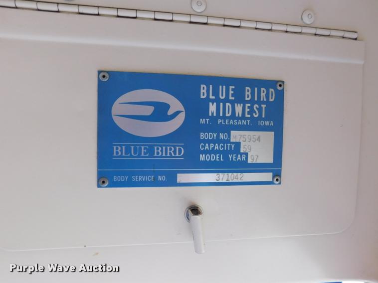 image for item DB9421 1996 Chevrolet B7 Blue Bird school bus