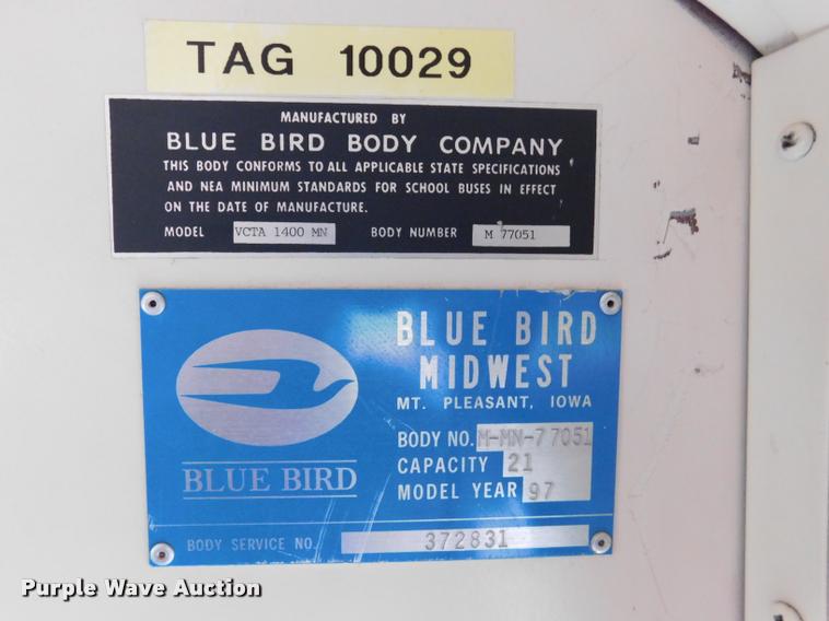 image for item DB9464 1996 Chevrolet G30 school bus